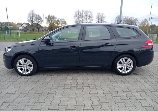 Peugeot 308 cena 31500 przebieg: 190000, rok produkcji 2015 z Zawiercie małe 781